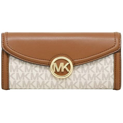 michael kors fulton continental wallet|Michael Kors monogram wallet.